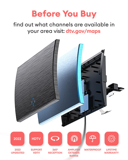Amplified HD Digital TV Antenna Stand series