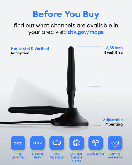 Amplified HD Digital TV Antenna Stand series